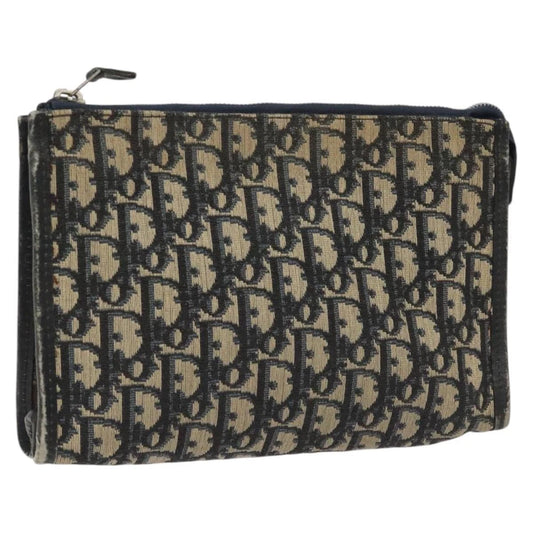 CHRISTIAN DIOR CLUTCH TROTTER CANVAS