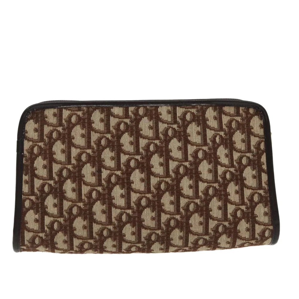 CHRISTIAN DIOR CLUTCH TROTTER CANVAS