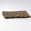 CHRISTIAN DIOR CLUTCH BROWN TROTTER CANVAS