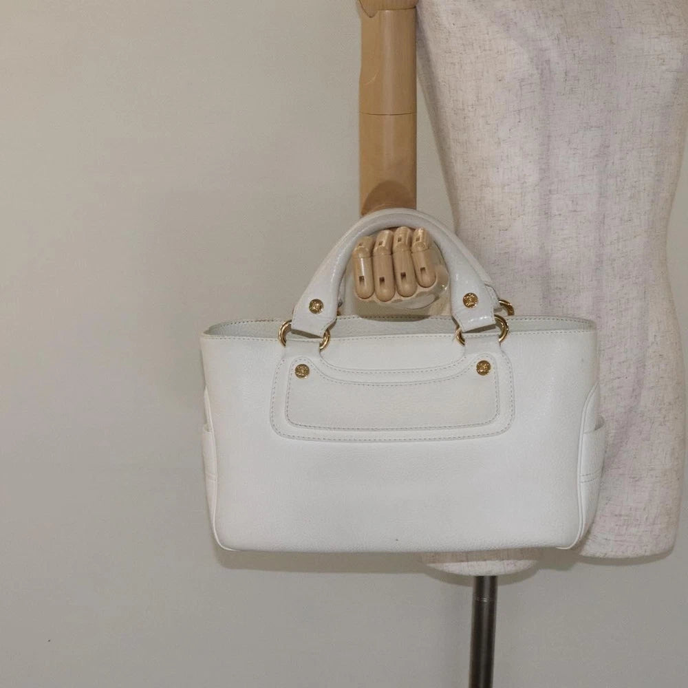 Celine Boogie Bag - White Leather