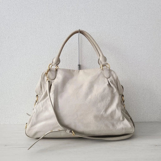 Miu Miu Bag - White/grey Leather
