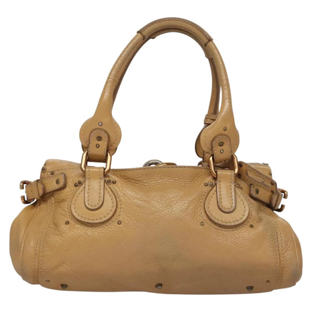 CHLOE PADDINGTON BAG BEIGE LEATHER