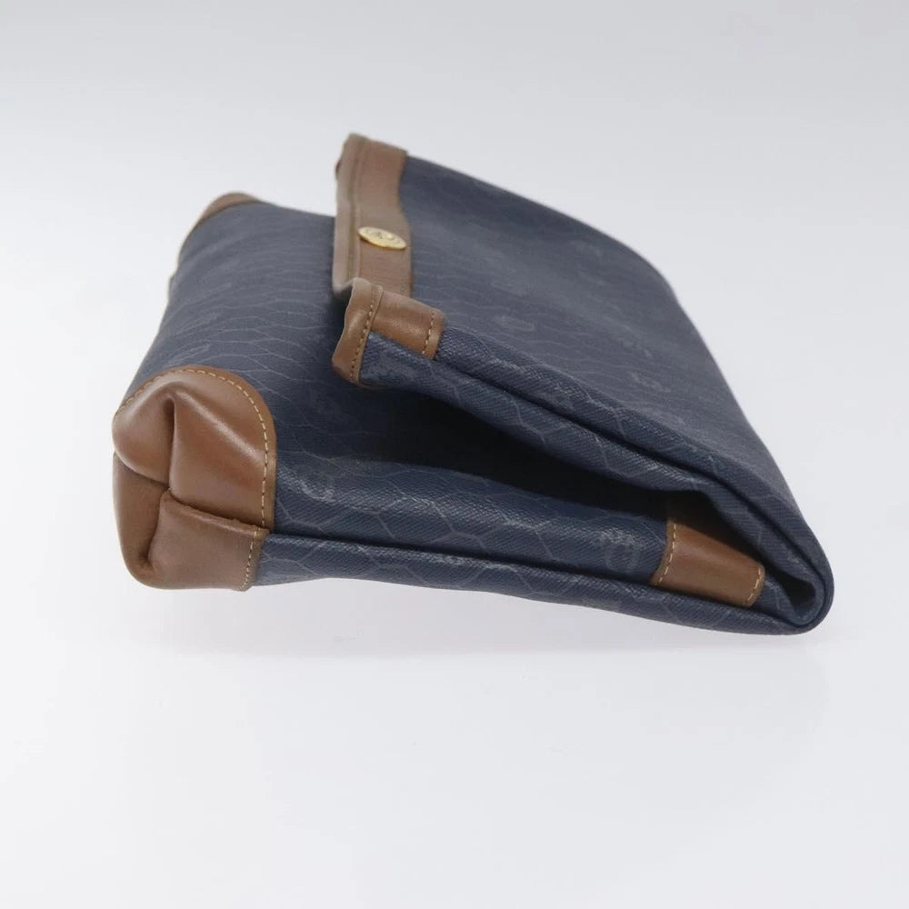 CHRISTIAN DIOR CLUTCH HONEYCOMB CANVAS