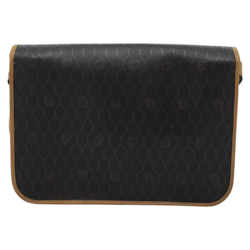 CHRISTIAN DIOR SHOULDER BAG HONEYCOMB CANVAS