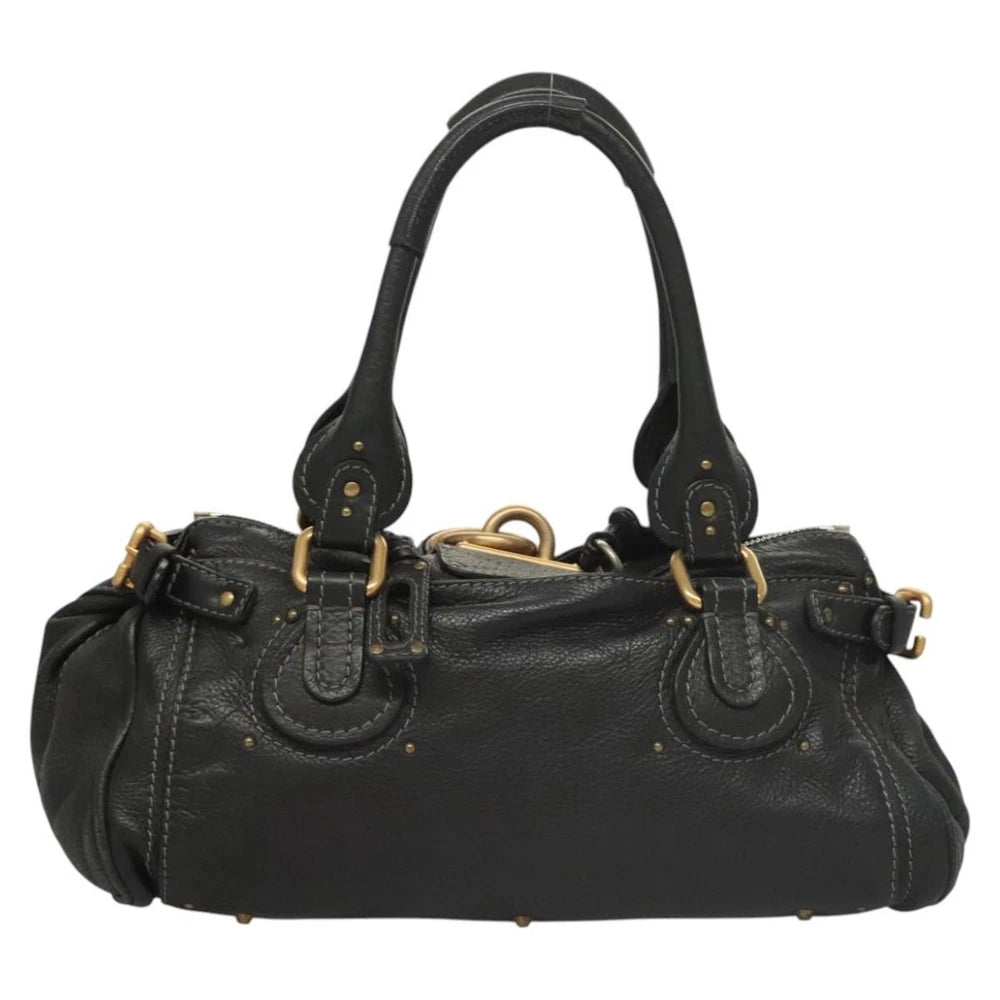 CHLOE PADDINGTON BAG BLACK LEATHER