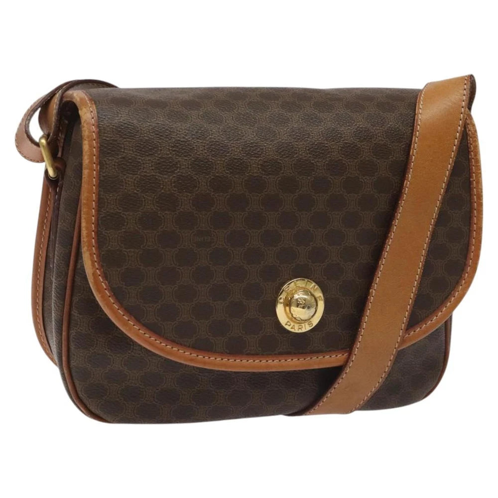 CELINE SHOULDER BAG MACADAM CANVAS