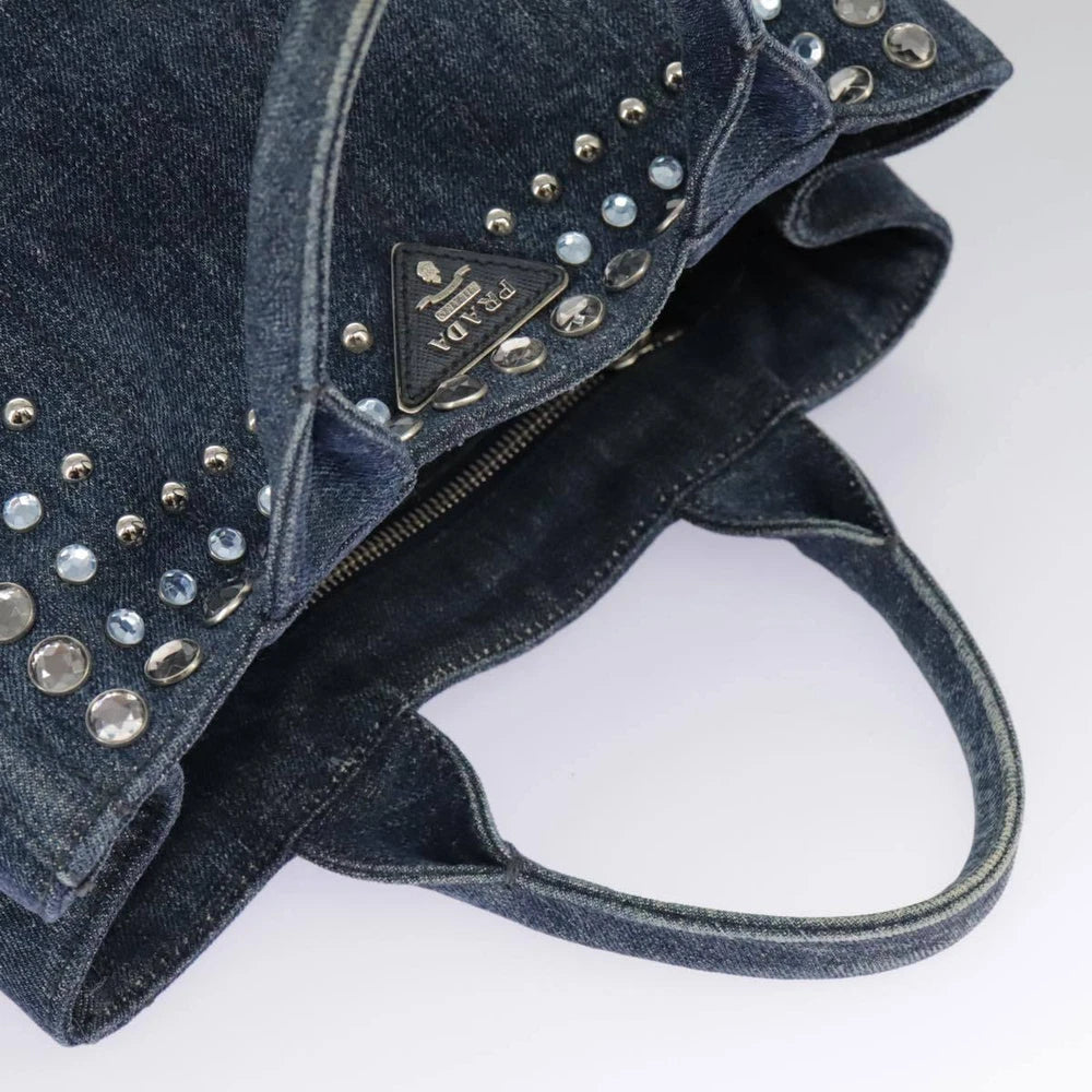 PRADA BIJOUX CANAPA BAG DENIM