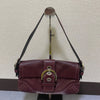 Vintage Coach Veske- Burgunder Leather　