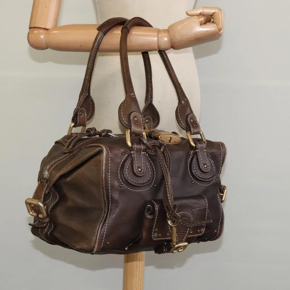 CHLOE PADDINGTON BAG BROWN LEATHER