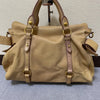 Vintage Miu Miu Bow Bag - Beige Leather