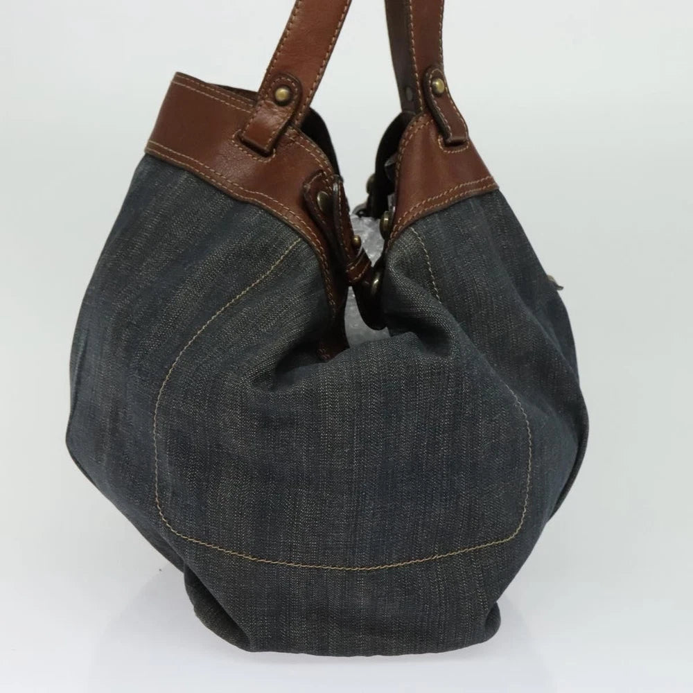 Vintage Burberry Tote Bag - Blue Denim