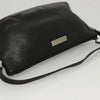 GUCCI SHOULDER BAG BLACK LEATHER