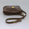 VINTAGE GUCCI SHOULDER BAG BROWN LEATHER