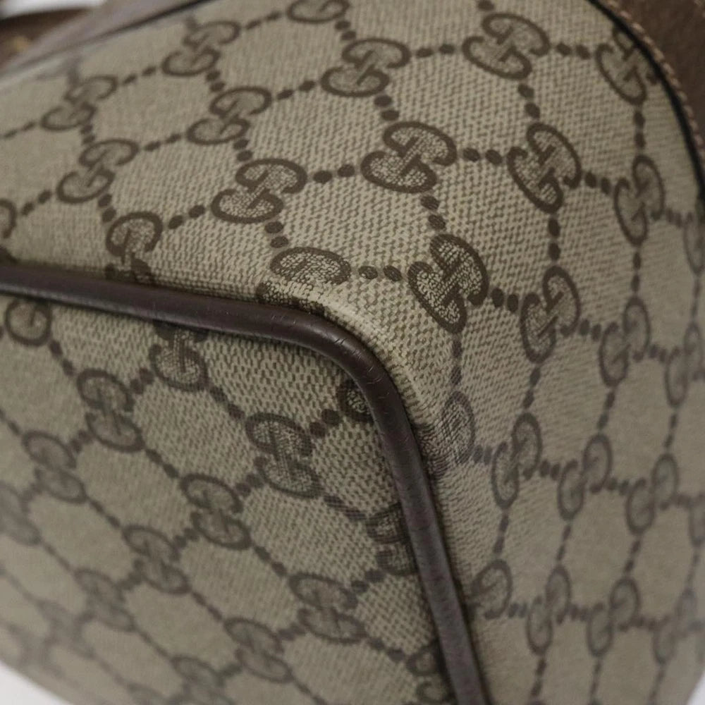 GUCCI BOSTON BAG GG SUPREME WEB SHERRY LINE