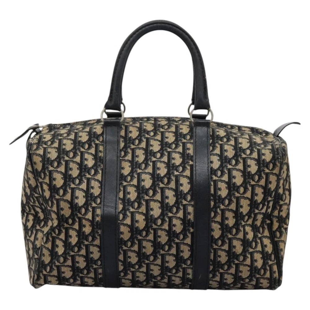 CHRISTIAN DIOR BOSTON BAG 30 TROTTER CANVAS