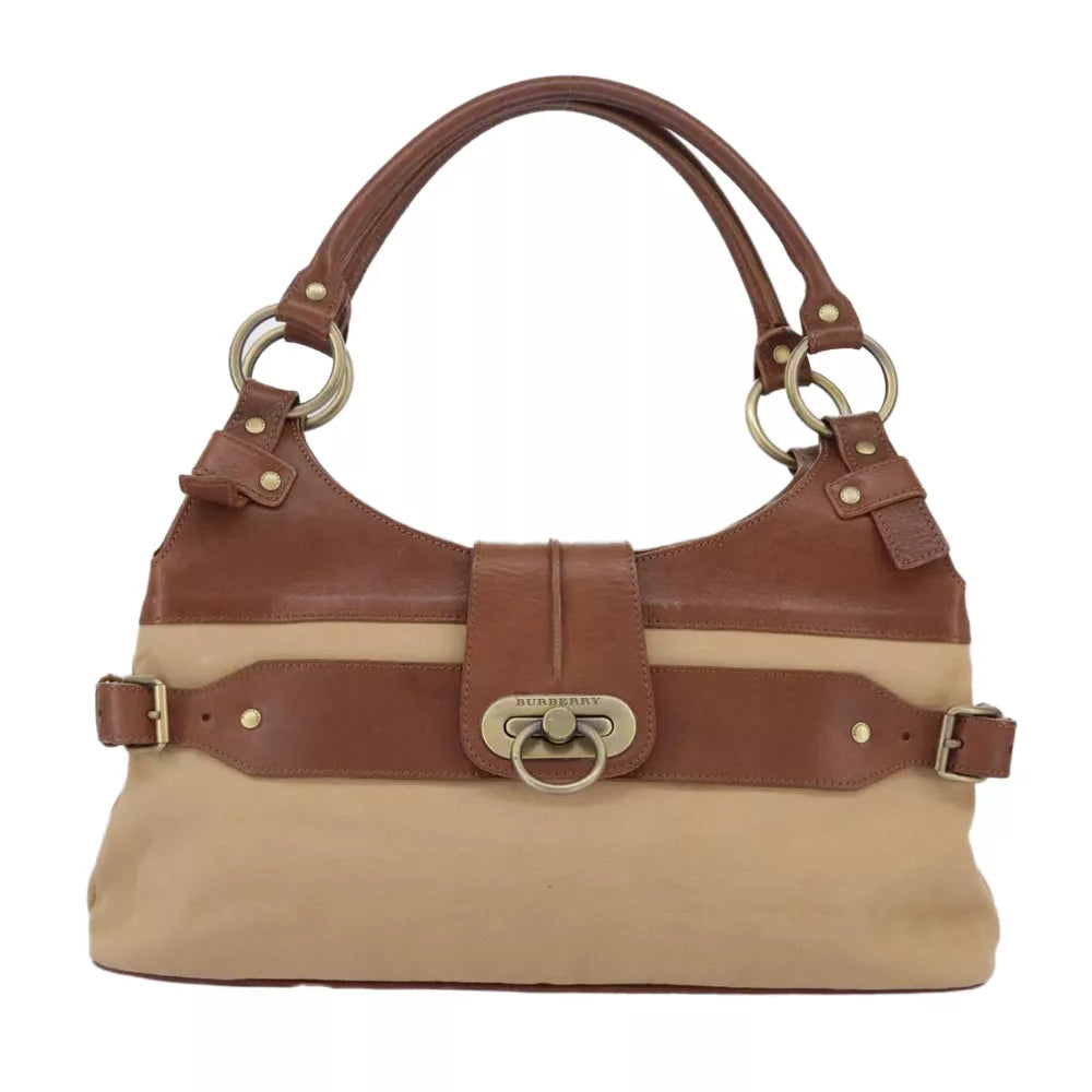 BURBERRY CANVAS SHOULDER BAG