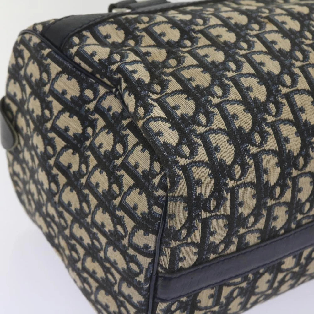 Dior Boston Bag Vintage - Navy Trotter Canvas