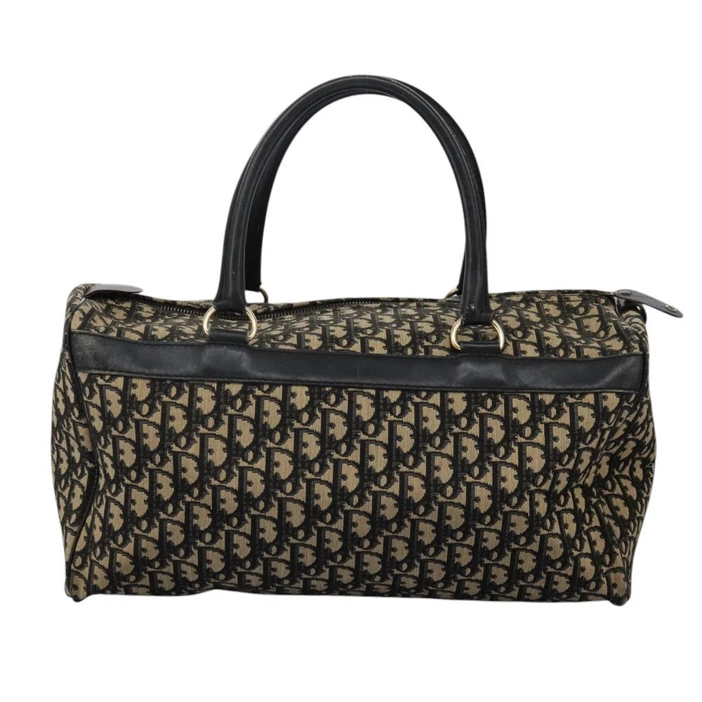 CHRISTIAN DIOR BOSTON BAG 40 TROTTER CANVAS