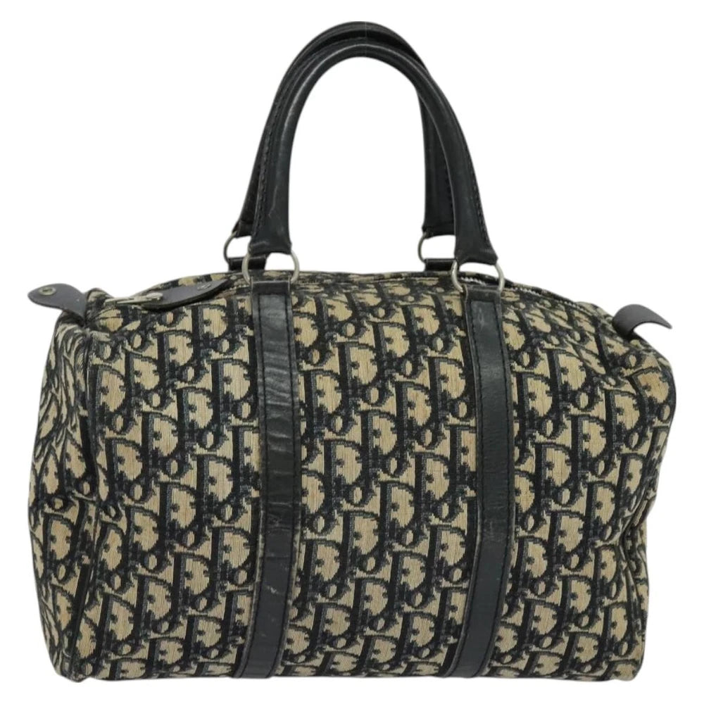 Vintage Dior Boston Bag 30 - Navy Trotter Canvas
