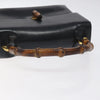 GUCCI BAMBOO BAG BLACK LEATHER