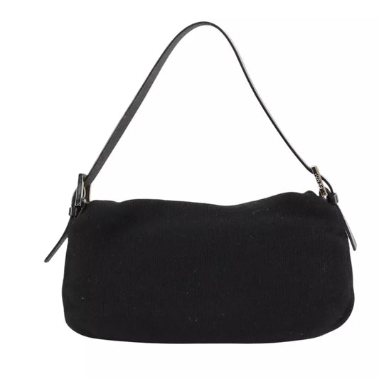 FENDI MAMMA BAGUETTE BLACK KNIT
