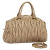Miu Miu Matelasse Bag - Beige Leather