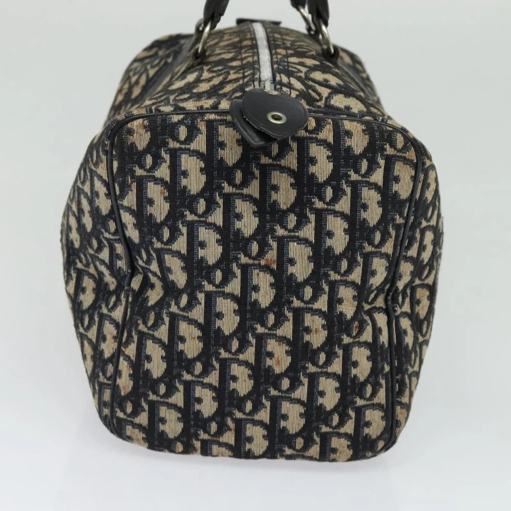 Dior Boston Bag 30 - Navy Trotter Canvas