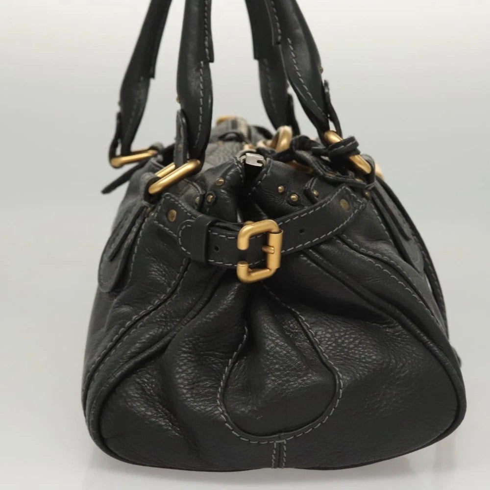 CHLOE PADDINGTON BAG BLACK LEATHER