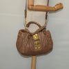 MIU MIU BAG BROWN MATELASSE LEATHER