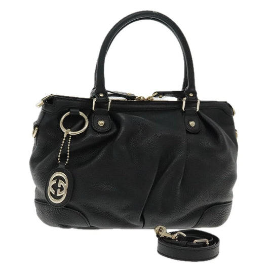 GUCCI SUKEY BAG BLACK LEATHER