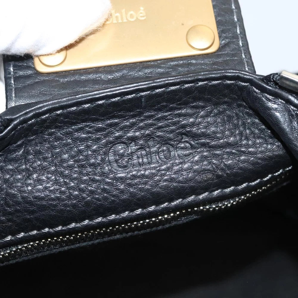 CHLOE PADDINGTON BAG BLACK LEATHER