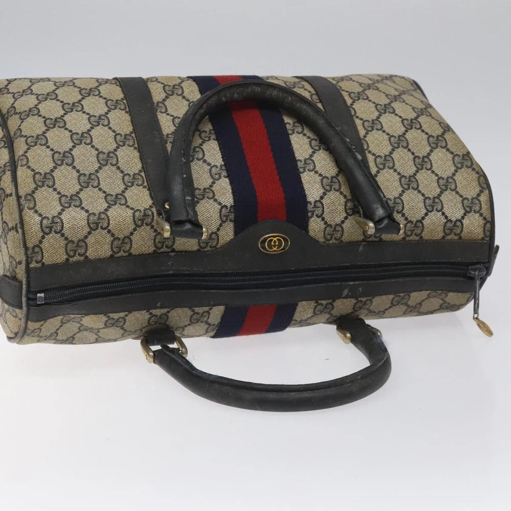 GUCCI BOSTON BAG GG SUPREME SHERRY LINE