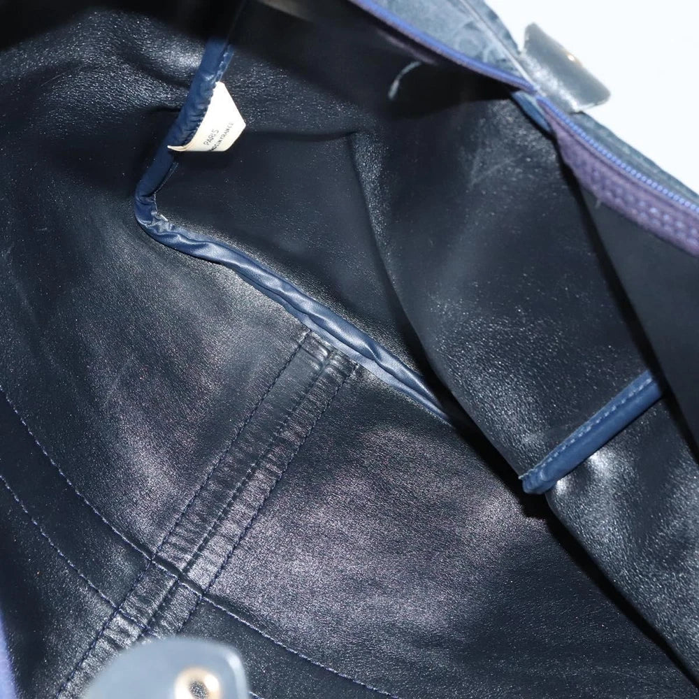 Vintage Dior Boston Bag - Navy Trotter Canvas