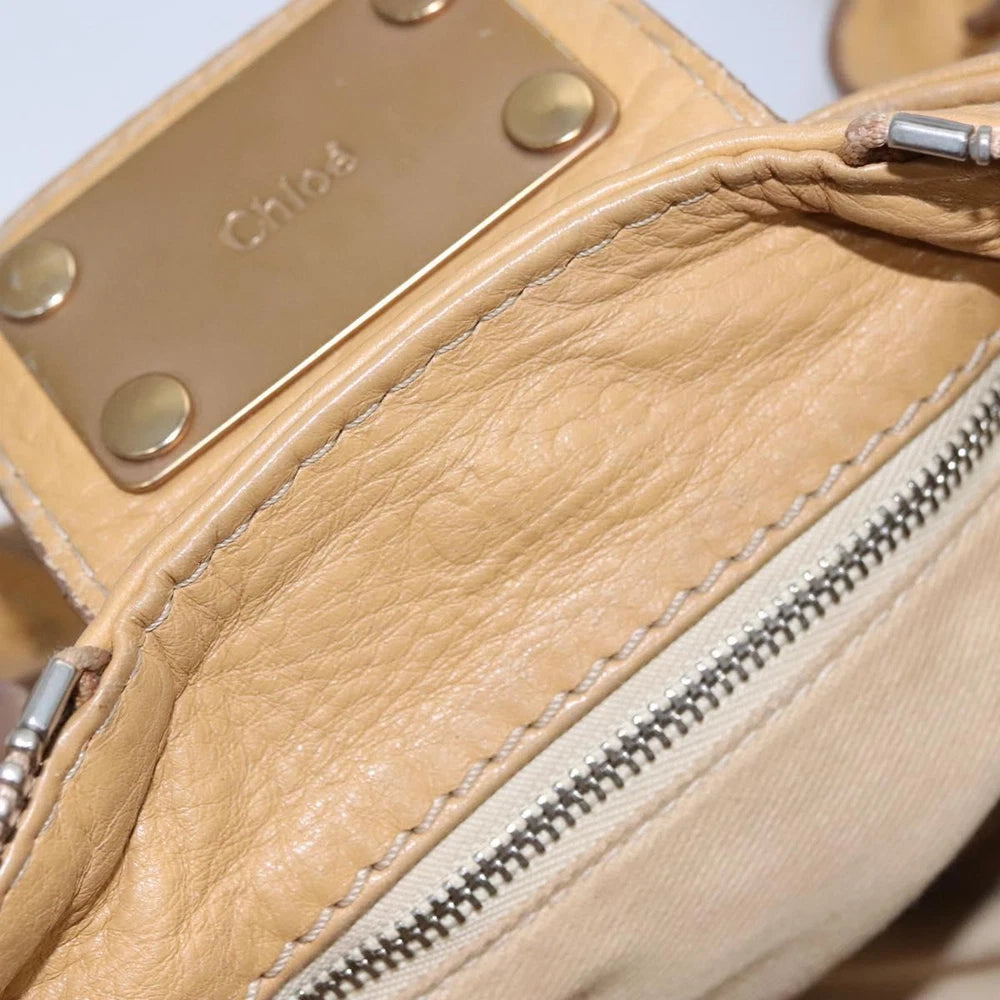CHLOE PADDINGTON BAG BEIGE LEATHER