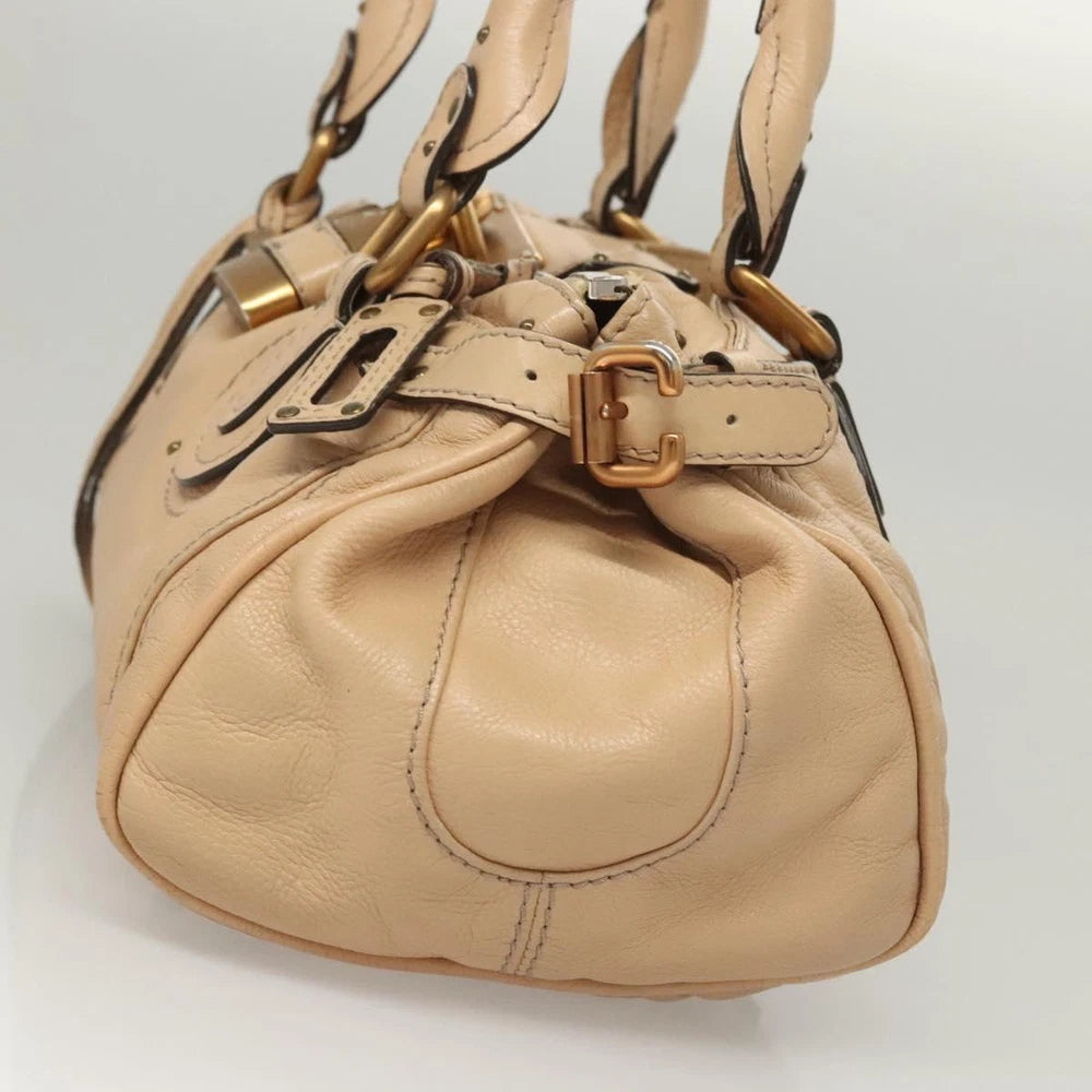 CHLOE PADDINGTON BEIGE LEATHER