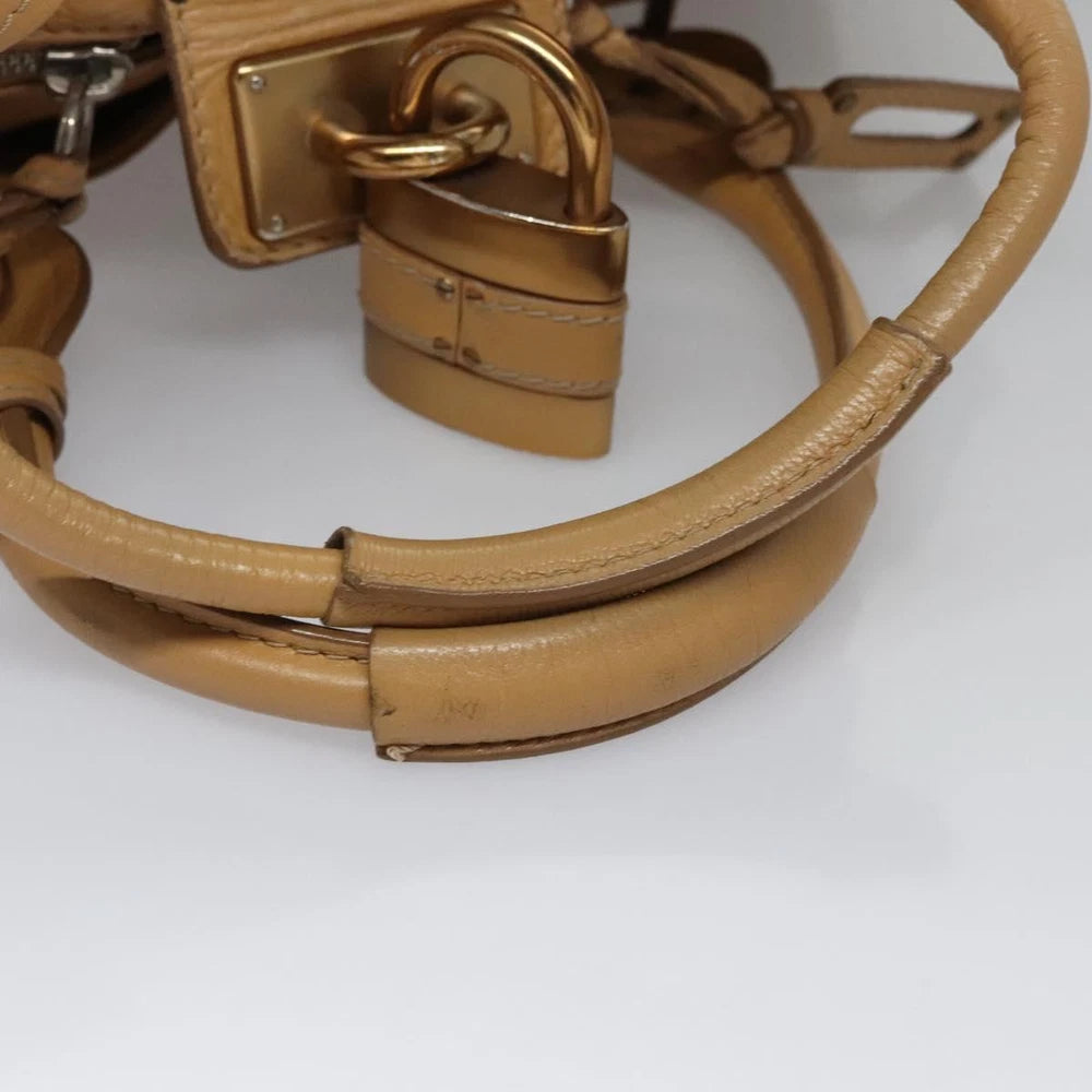 CHLOE PADDINGTON BAG BEIGE LEATHER