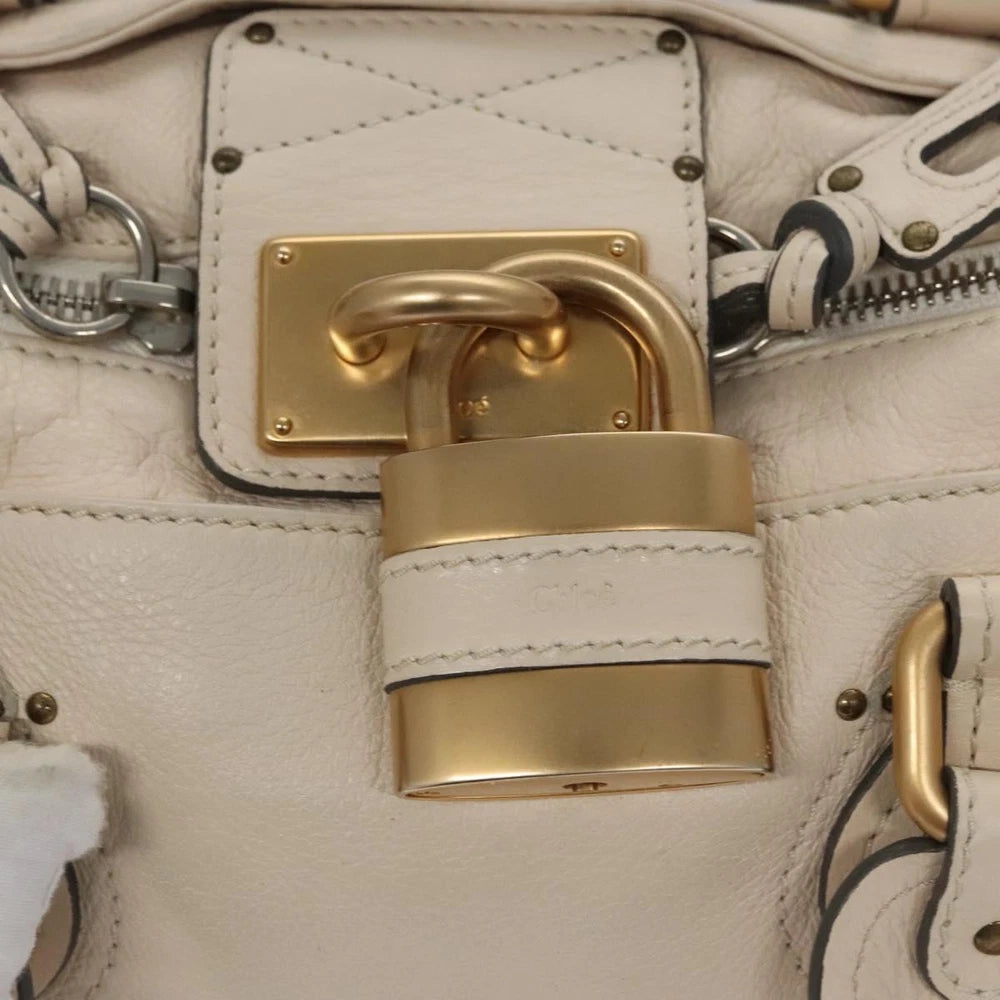 CHLOE PADDINGTON BAG BEIGE LEATHER