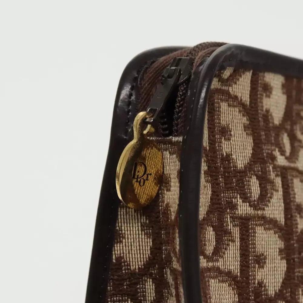 CHRISTIAN DIOR CLUTCH TROTTER CANVAS