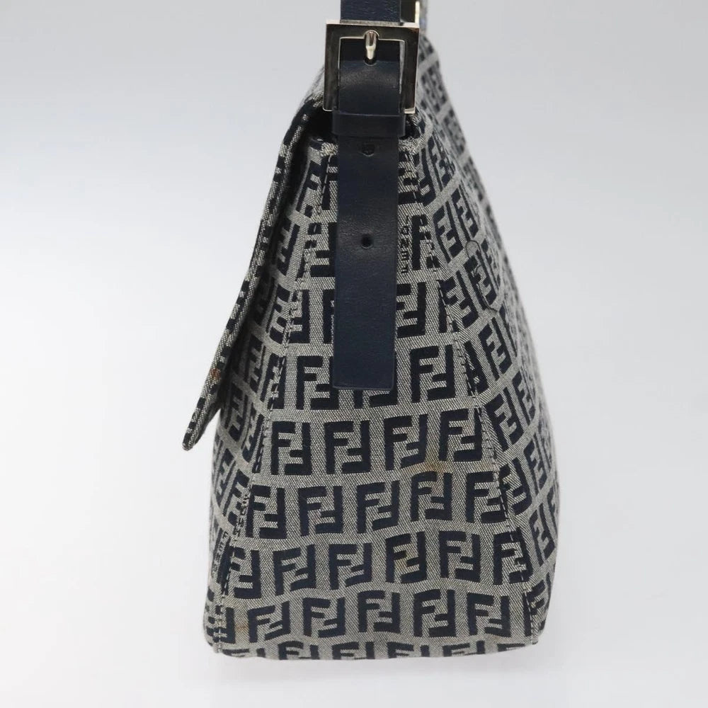 FENDI MAMMA BAGUETTE ZUCCHINO CANVAS NAVY