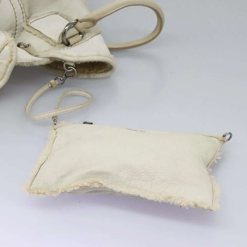 PRADA BAG WHITE LEATHER