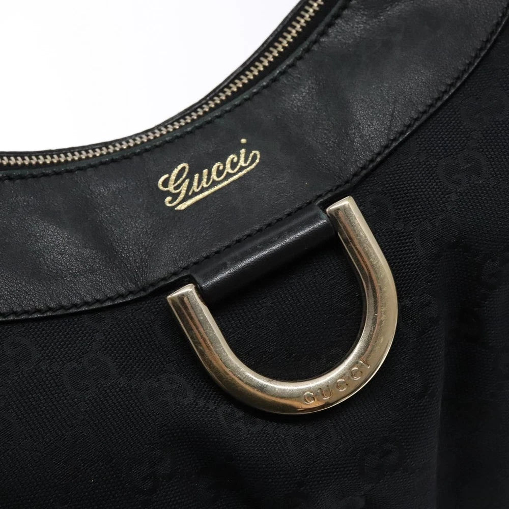 Gucci Abbey Bag - Black GG Canvas