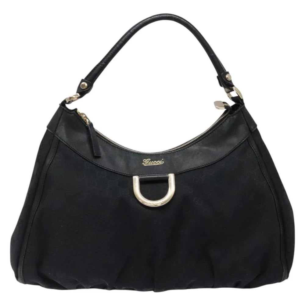 Gucci Abbey Bag - Black GG Canvas