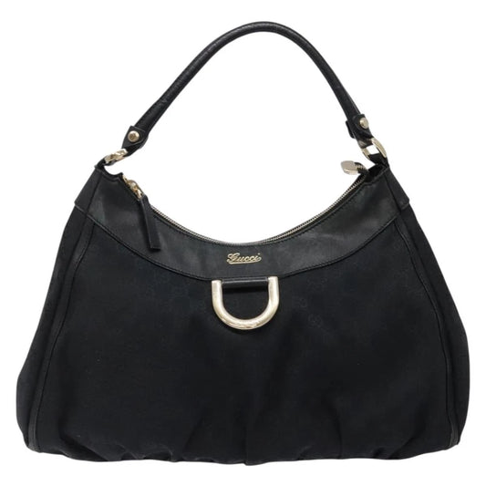 Gucci Abbey Bag - Black GG Canvas