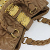 MIU MIU BAG BROWN MATELASSE LEATHER