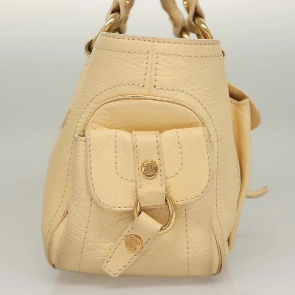 Celine Boogie Bag - Beige Leather