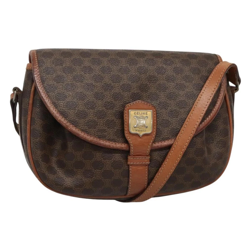VINTAGE CELINE CROSSBODY BAG MACADAM CANVAS