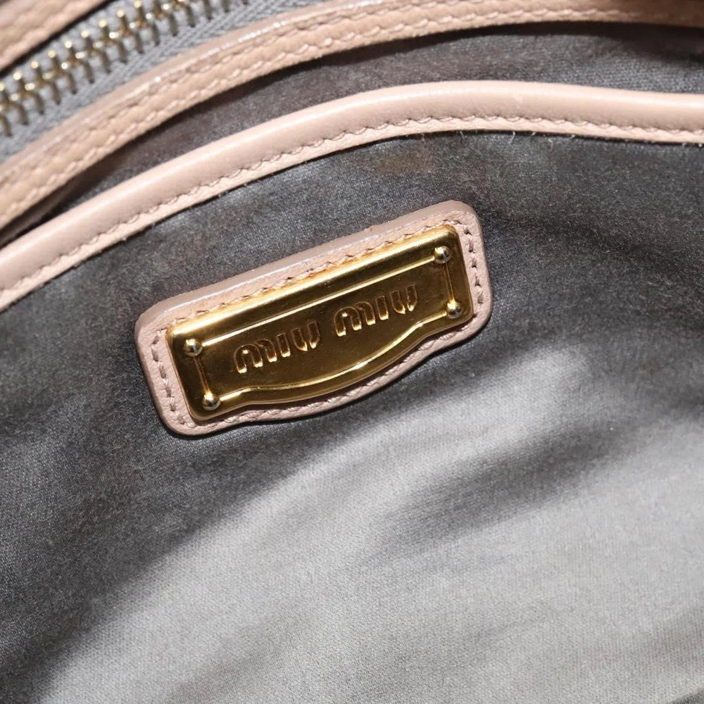 Miu Miu Matelasse Bag - Beige Leather