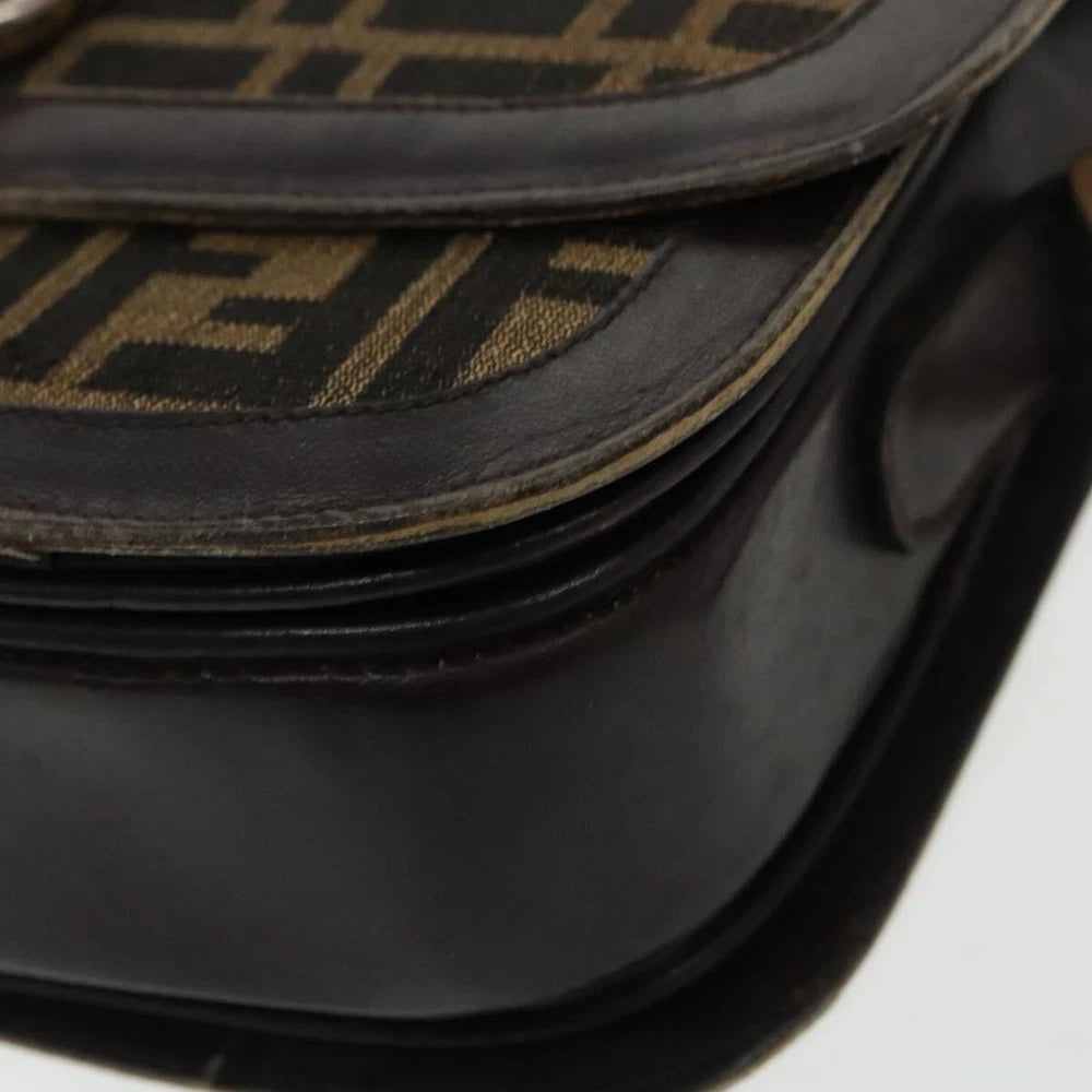 VINTAGE FENDI CROSSBODY BAG ZUCCA CANVAS