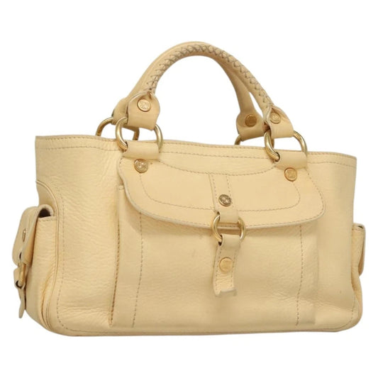 Celine Boogie Bag - Beige Leather