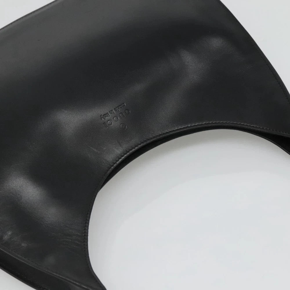 GUCCI SHOULDER BAG BLACK LEATHER - Brands Select